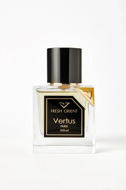 Vertus Fresh Orient extrait de parfum fresh luxury bottle front view on white background